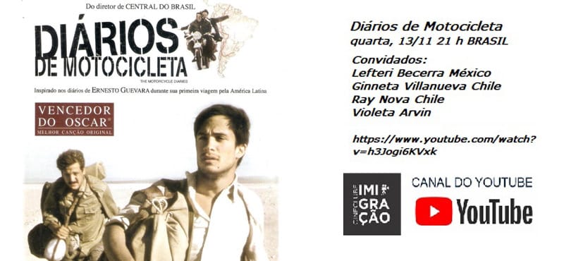 “Diário de Motocicletas” de Walter Salles no Cineclube Imigração